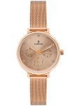 LOGUES WATCHES Analog Rose Dial Women'S Watch | litres 1712 Wz-06 | 3 ATM Water Resistant