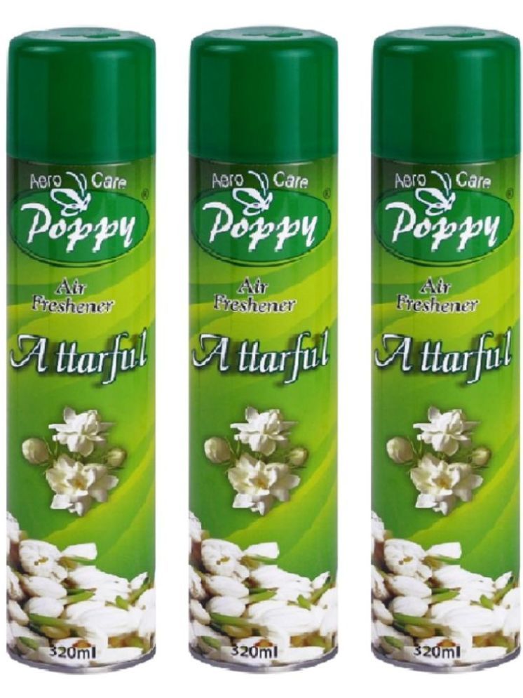     			Aero Care Poppy Attarful Air Freshener Room Fragrant Spray A Wave of Freshness 320 ml (Pack of 3)