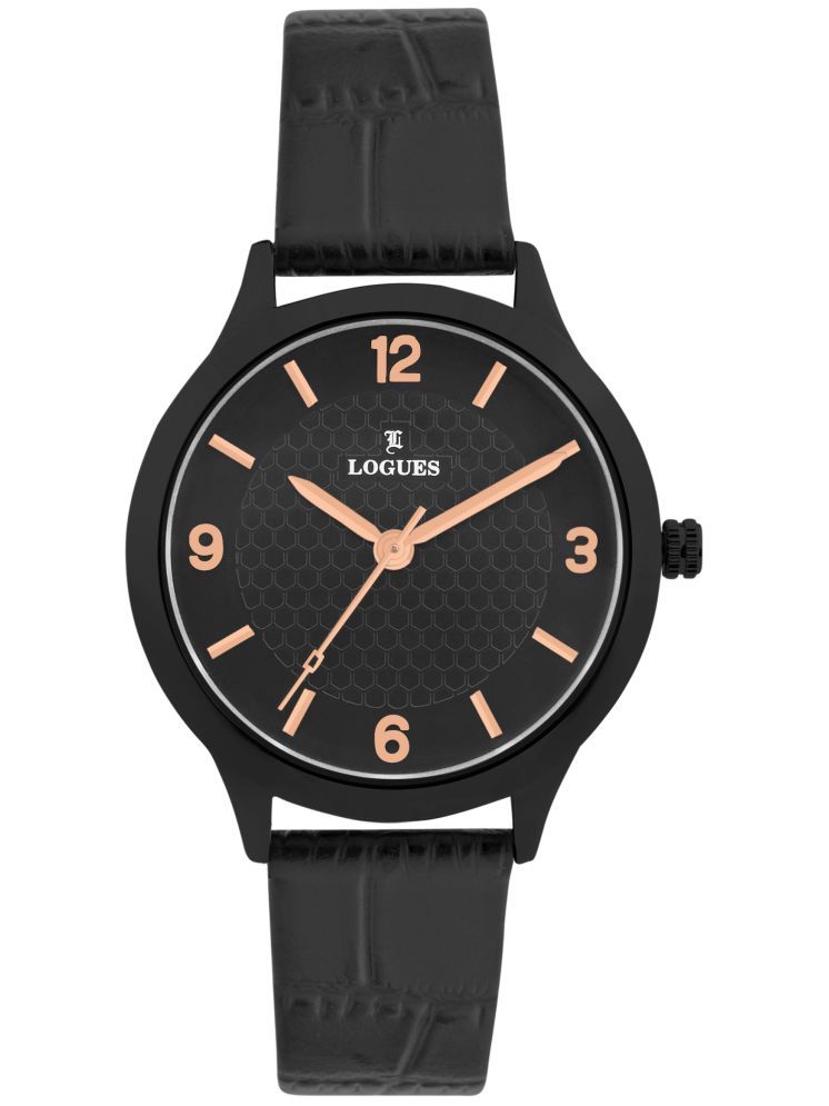     			LOGUES WATCHES Analog Black Dial Women'S Watch | L E 683 Nl-03 | 3 ATM Water Resistant