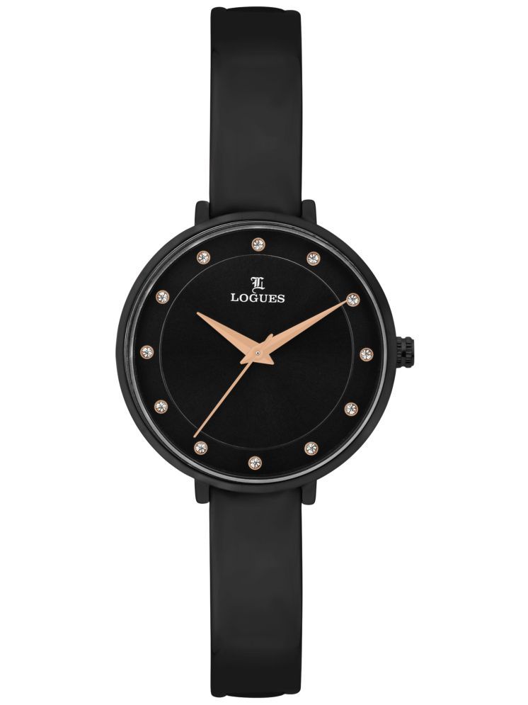     			LOGUES WATCHES Analog Black Dial Women'S Watch | L 6179 Nm-03 | 3 ATM Water Resistant