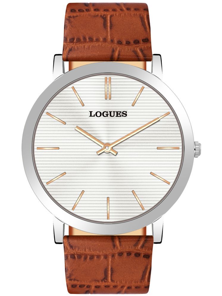     			LOGUES WATCHES Analog Silver Dial Men'S Watch | G 1457 Sl-02 | 3 ATM Water Resistant