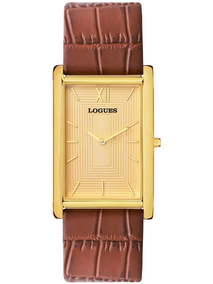     			LOGUES WATCHES Analog Golden Dial Men'S Watch | G 1472 Yl-13 | 3 ATM Water Resistant