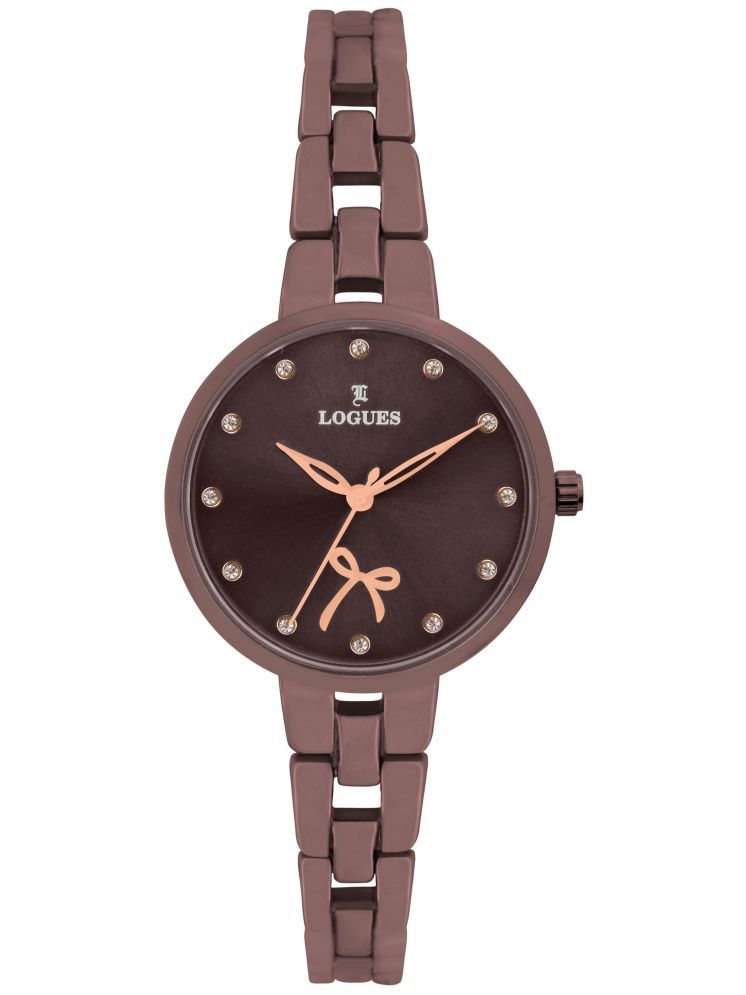     			LOGUES WATCHES Analog Brown Dial Women'S Watch | L E 799 Cm-05 | 3 ATM Water Resistant