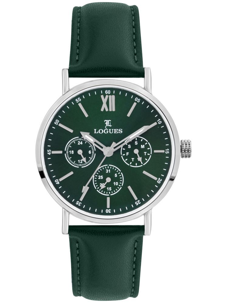     			LOGUES WATCHES Analog Green Dial Men'S Watch | G 1964 Sl-10 | 3 ATM Water Resistant