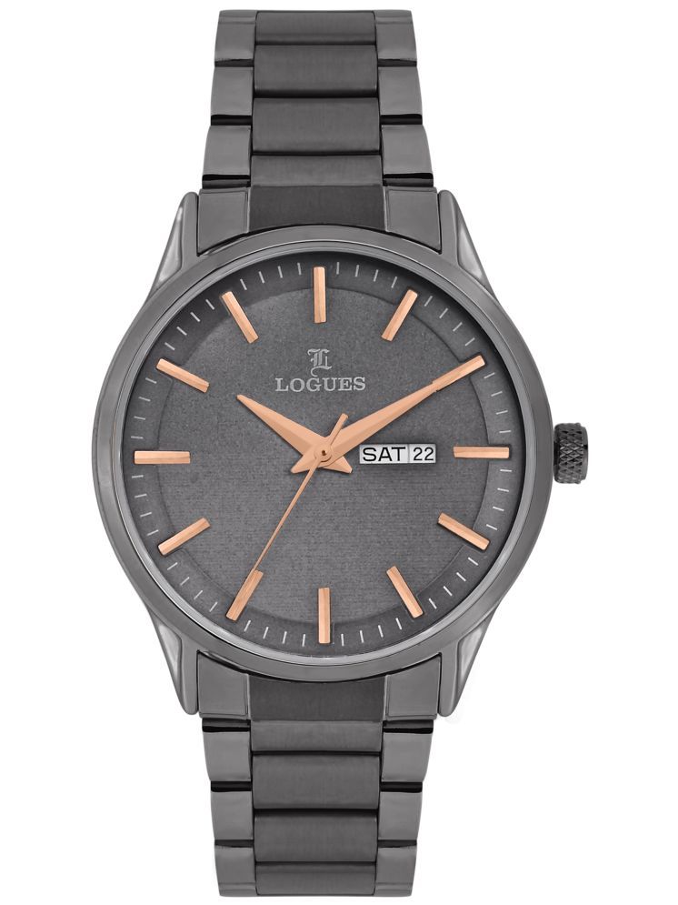     			LOGUES WATCHES Analog Grey Dial Men'S Watch | G 4143 Qmd-27 | 3 ATM Water Resistant