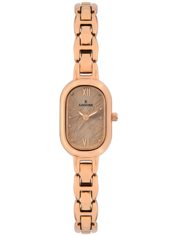     			LOGUES WATCHES Analog Rose Dial Women'S Watch | L 6177 Wm-06 | 3 ATM Water Resistant