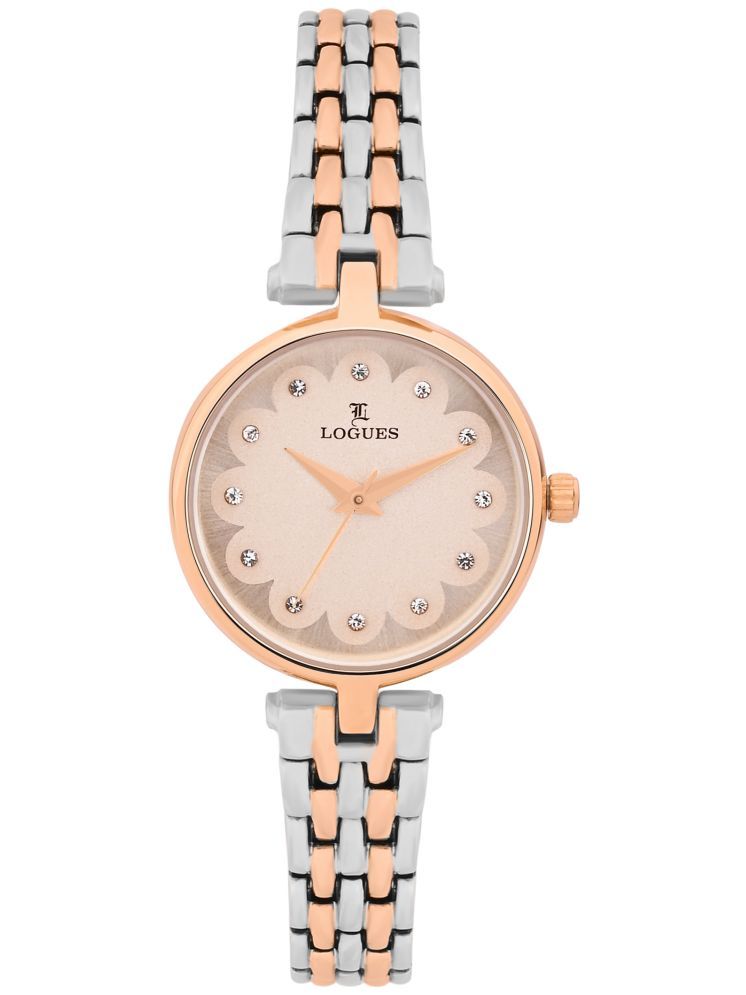     			LOGUES WATCHES Analog Rose Dial Women'S Watch | L E 711 Bwm-06 | 3 ATM Water Resistant