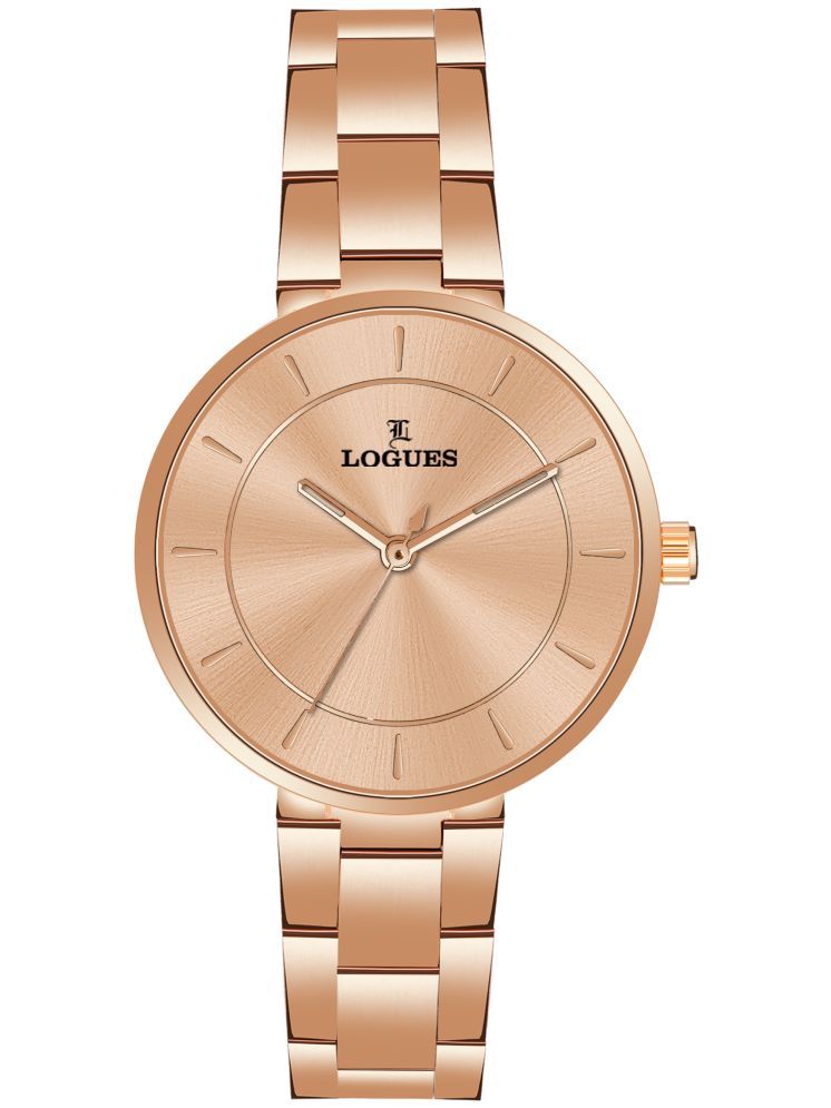     			LOGUES WATCHES Analog Rose Dial Women'S Watch | L 6181 Wm-06 | 3 ATM Water Resistant