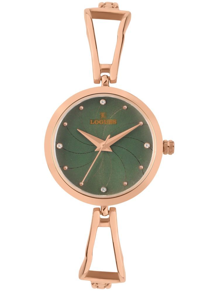     			LOGUES WATCHES Analog Green Dial Women'S Watch | L E 710 Wm-10 | 3 ATM Water Resistant