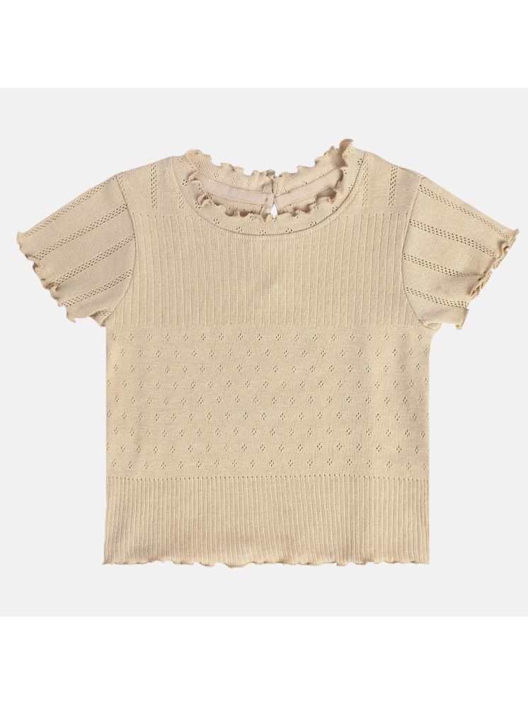     			MINI KLUB Beige Cotton Girls Top ( Pack of 1 )