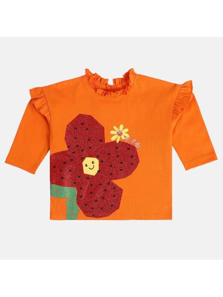     			MINI KLUB Pack of 1 Girls Cotton Top ( Orange )