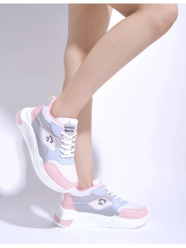     			OXPAL White Women's Sneakers