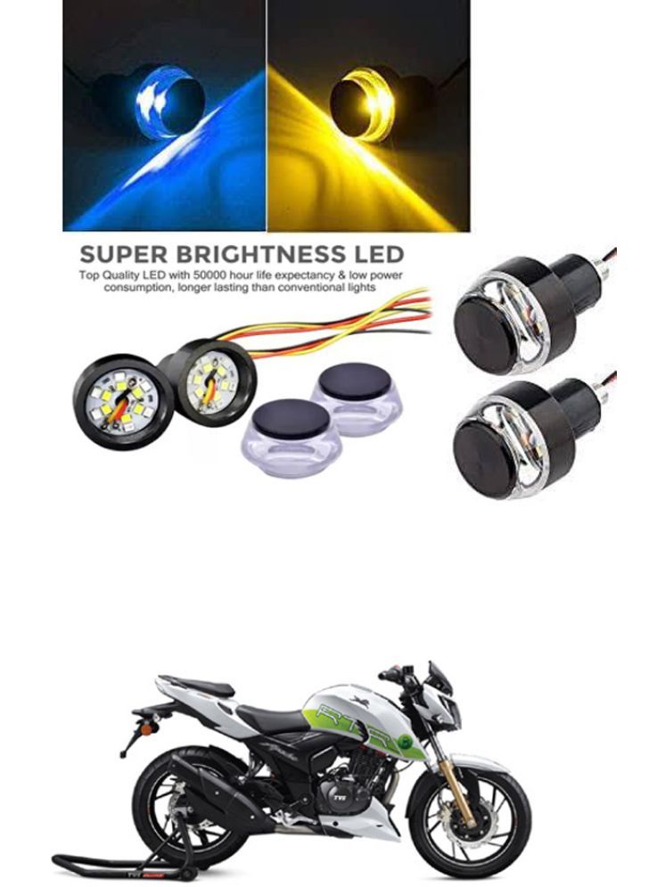     			Rustproof, Waterproof Indicator Light/Handle Light (Multicolor) For TVS Apache RTR 200 Fi E100