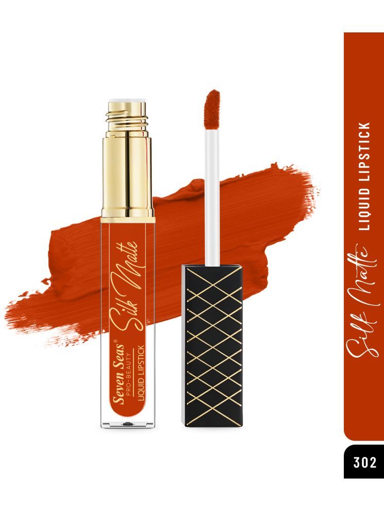     			Seven Seas Silk MatteLong StayHigh Coverage Glides Smoothly Liquid Lipstick (Roof Terracotta,7ML)