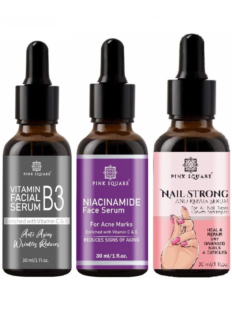     			Vitamin B3 Face Serum, Niacinamide Face Serum & Nail Strong and Repair Serum (Each,30ml) Combo of 3