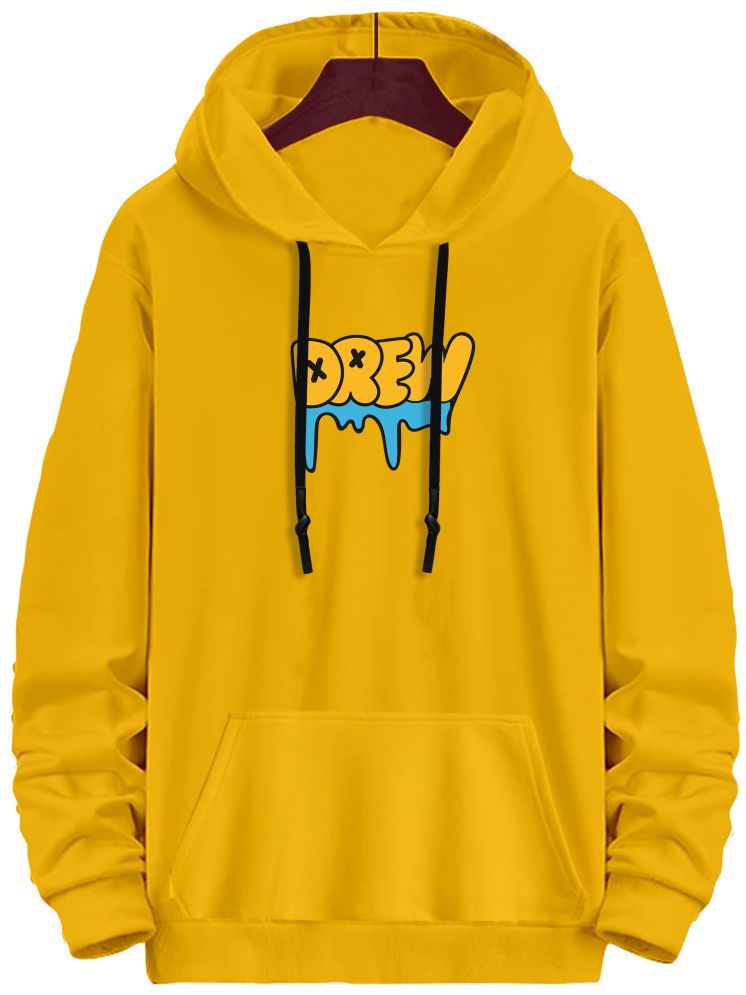     			fashion and youth Cotton Blend Hooded Men's Sweatshirt - Yellow ( Pack of 1 )