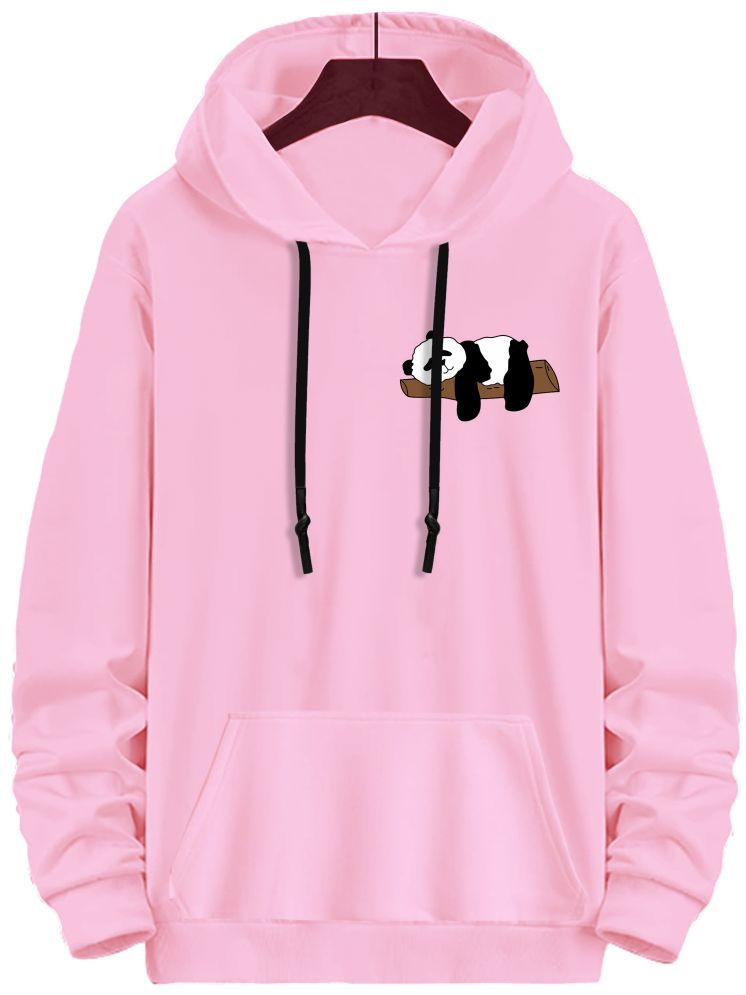     			fashion and youth Cotton Blend Hooded Men's Sweatshirt - Pink ( Pack of 1 )