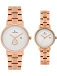 LOGUES WATCHES Analog Silver | Couple Watch Set Of 2 | P 3528 Wmd-02 | 3 ATM Water Resistant