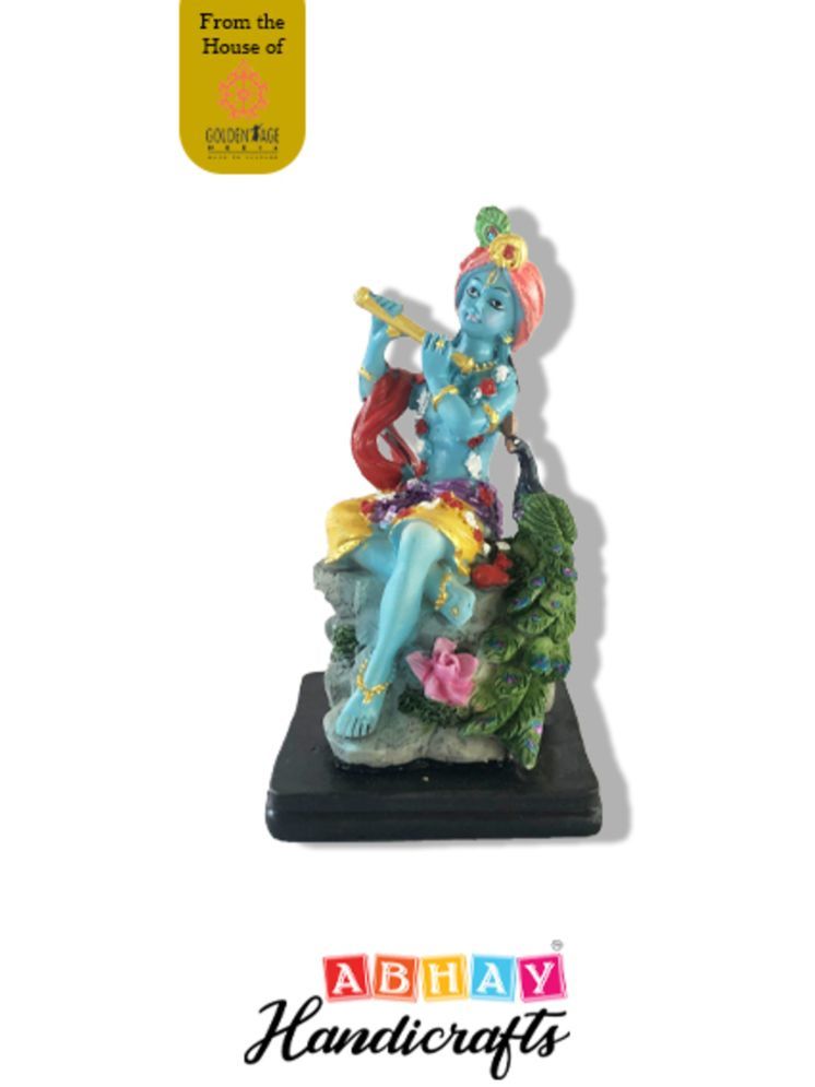     			Abhay Polyresin Lord Krishna Idol ( 14 cm )