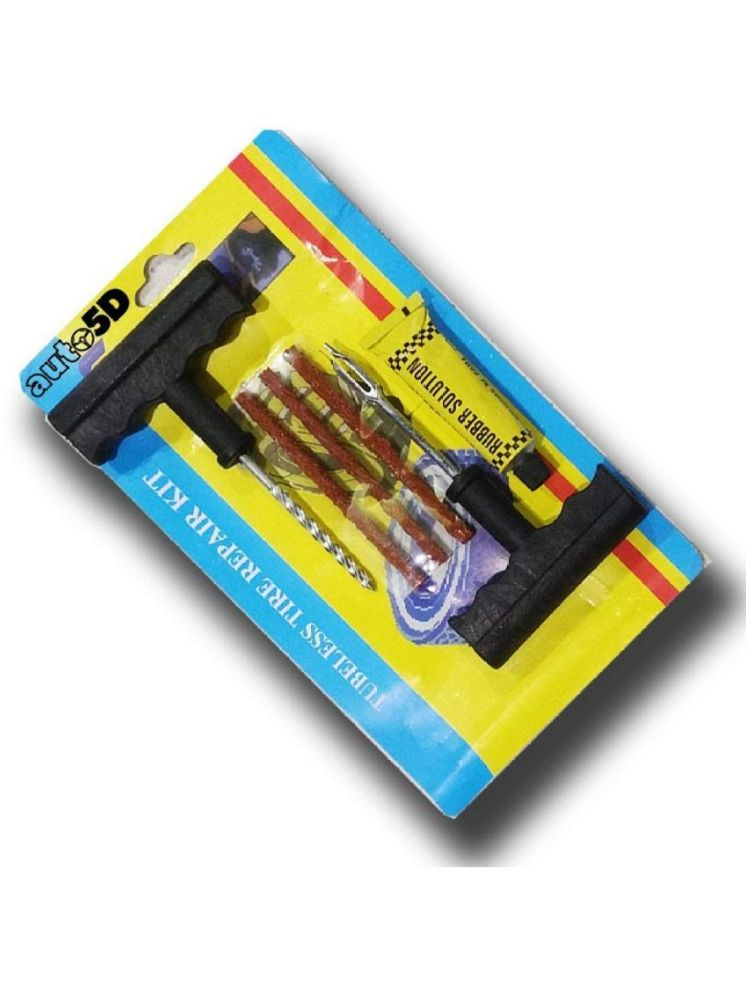     			KUNJ ENTERPRISE Tubeless Tyre Puncture Repair Kit Less than 5 Strips