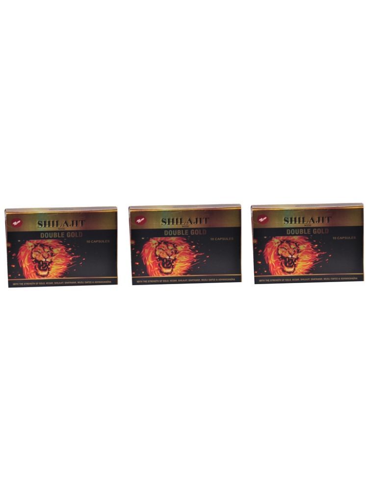     			SHILAJIT WITH DOUBLE GOLD (10 CAPSULE) PACK OF 3