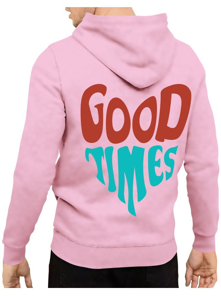     			fashion and youth Cotton Blend Hooded Men's Sweatshirt - Pink ( Pack of 1 )