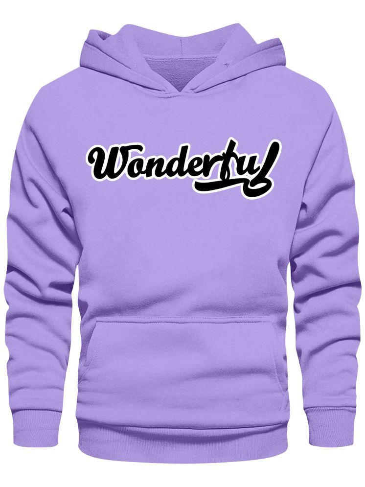     			fashion and youth Cotton Blend Hooded Men's Sweatshirt - Purple ( Pack of 1 )