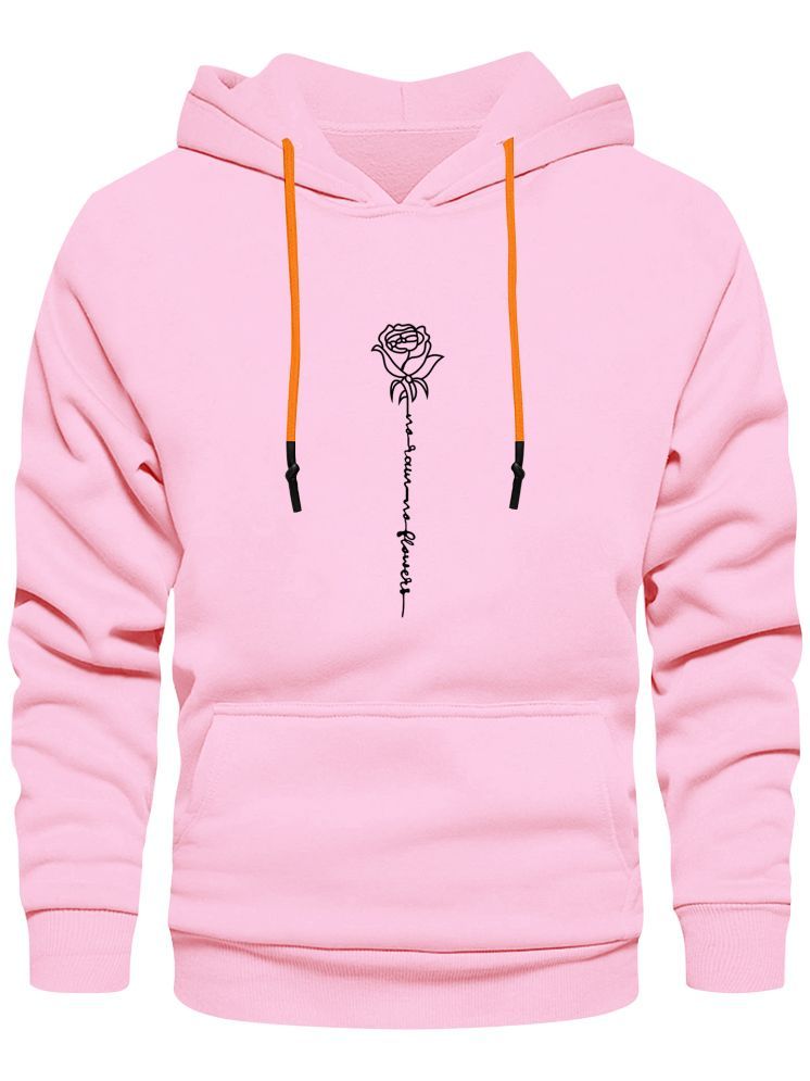     			fashion and youth Cotton Blend Hooded Men's Sweatshirt - Pink ( Pack of 1 )