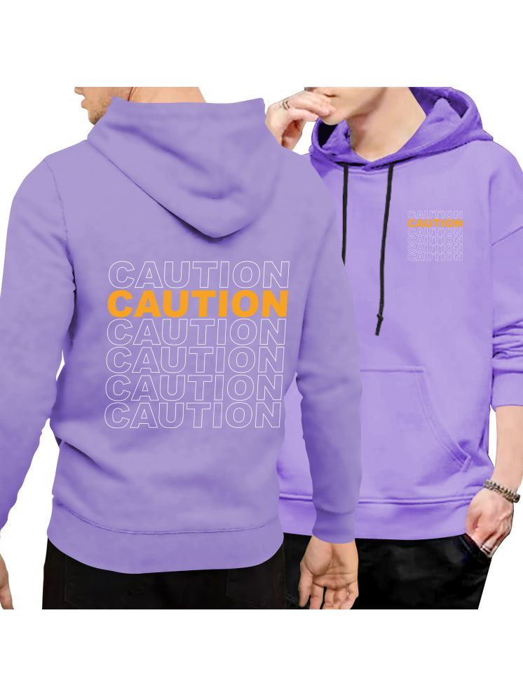     			fashion and youth Cotton Blend Hooded Men's Sweatshirt - Purple ( Pack of 1 )