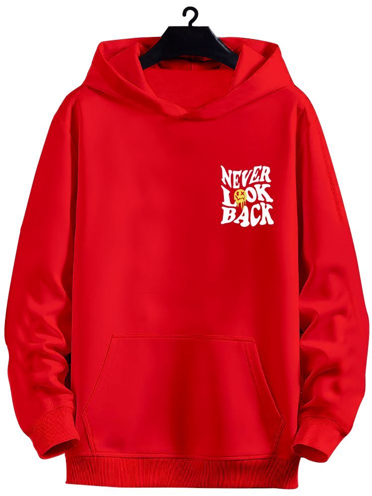     			fashion and youth Cotton Blend Hooded Men's Sweatshirt - Red ( Pack of 1 )