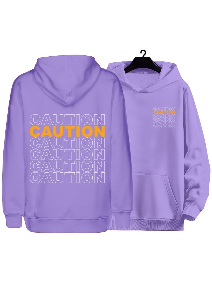     			fashion and youth Cotton Blend Hooded Men's Sweatshirt - Purple ( Pack of 1 )