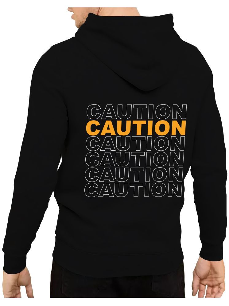     			fashion and youth Cotton Blend Hooded Men's Sweatshirt - Black ( Pack of 1 )