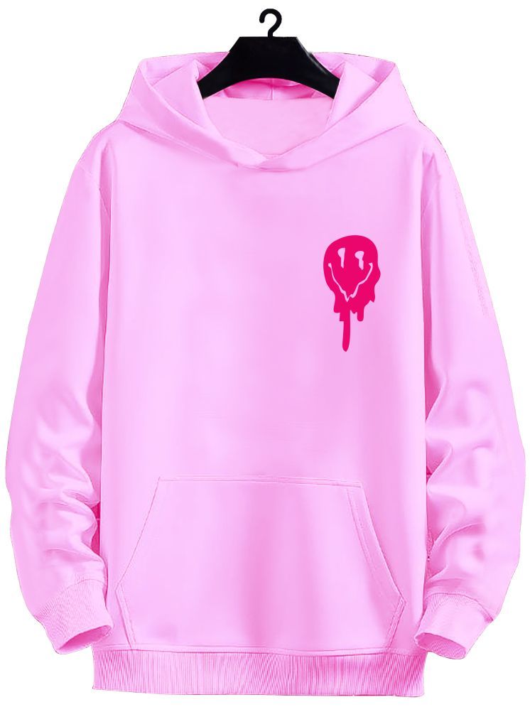     			fashion and youth Cotton Blend Hooded Men's Sweatshirt - Pink ( Pack of 1 )