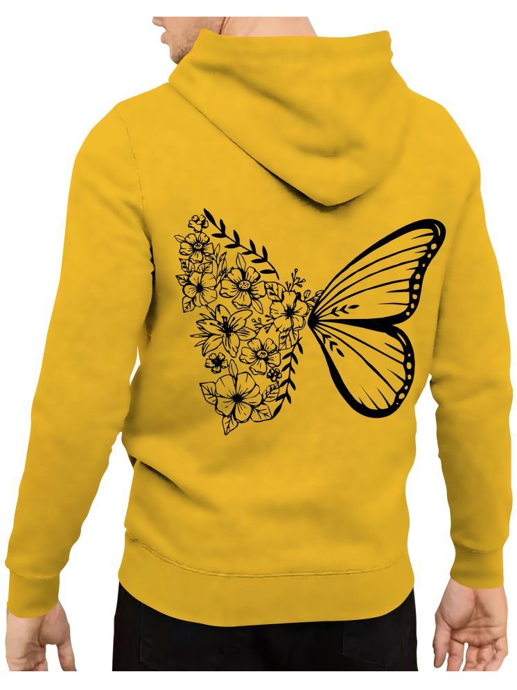     			fashion and youth Cotton Blend Hooded Men's Sweatshirt - Yellow ( Pack of 1 )