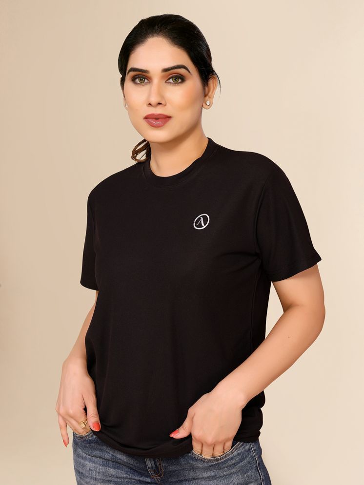     			Anand Black Lycra Regular Fit Women's T-Shirt ( Pack of 1 )