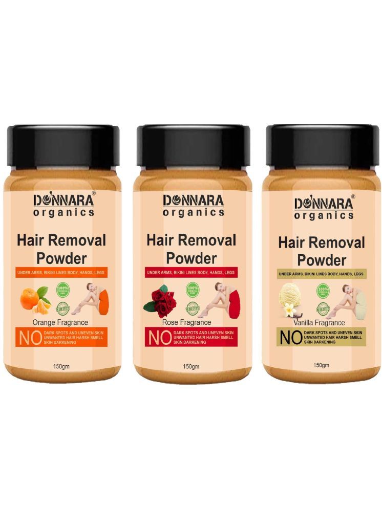     			Donnara Organics Natural Hair Removal Powder for Men & Women 150 ( Pack of 3 )