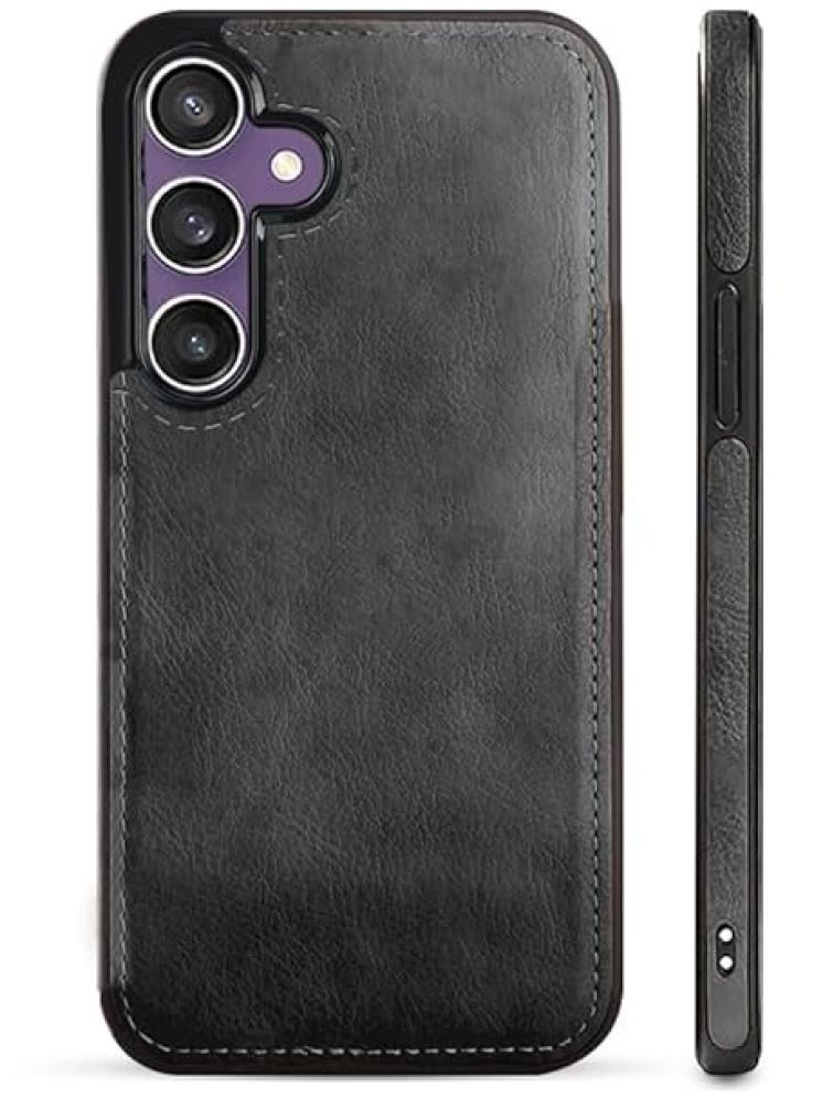     			Gemesha Plain Cases Compatible For Leather Samsung Galaxy S24 plus ( Pack of 1 )