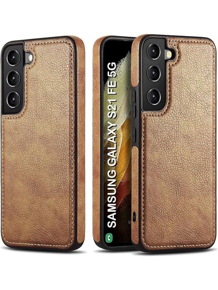     			Gemesha Plain Cases Compatible For Leather Samsung Galaxy S23 fe 5g ( Pack of 1 )