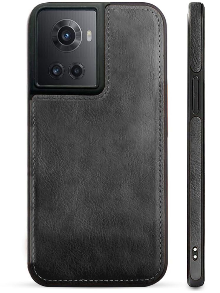     			Gemesha Plain Cases Compatible For Leather Oneplus 10R 5g ( Pack of 1 )