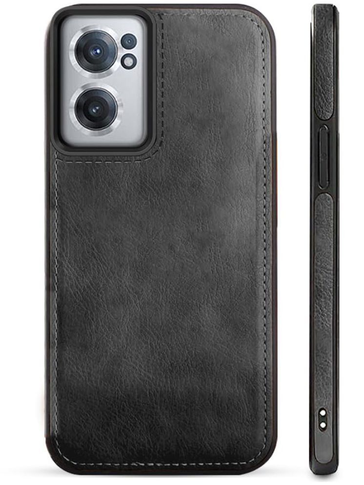     			Gemesha Plain Cases Compatible For Leather Oneplus nord ce2 5g ( Pack of 1 )