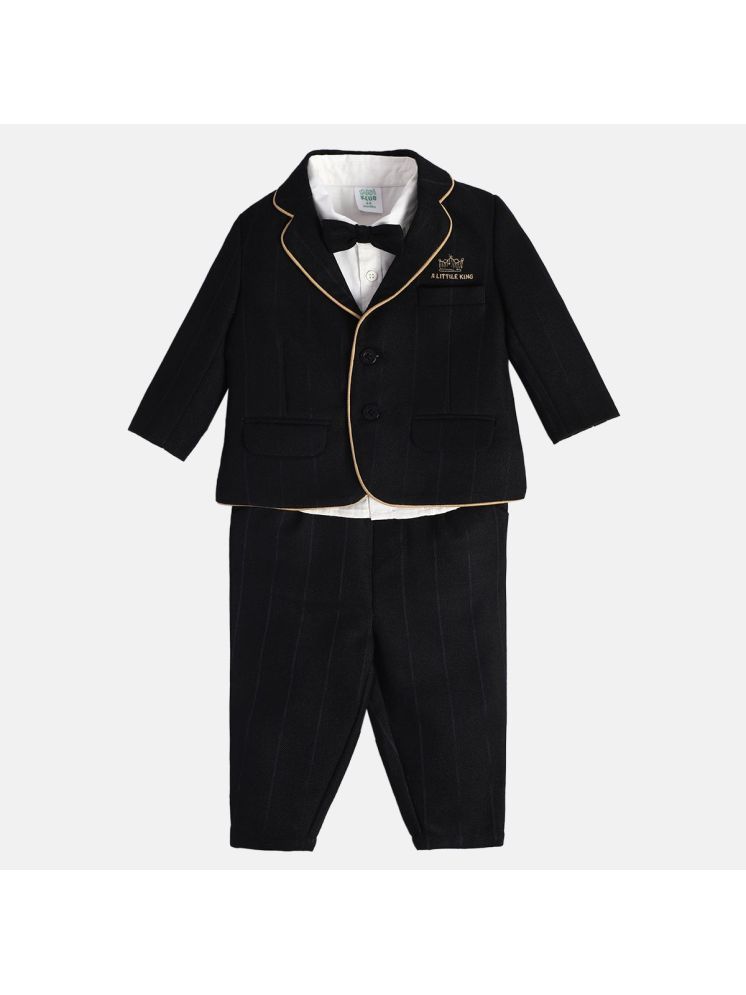     			MINI KLUB Black Cotton Baby Boy Shirt & Trouser ( Pack of 1 )