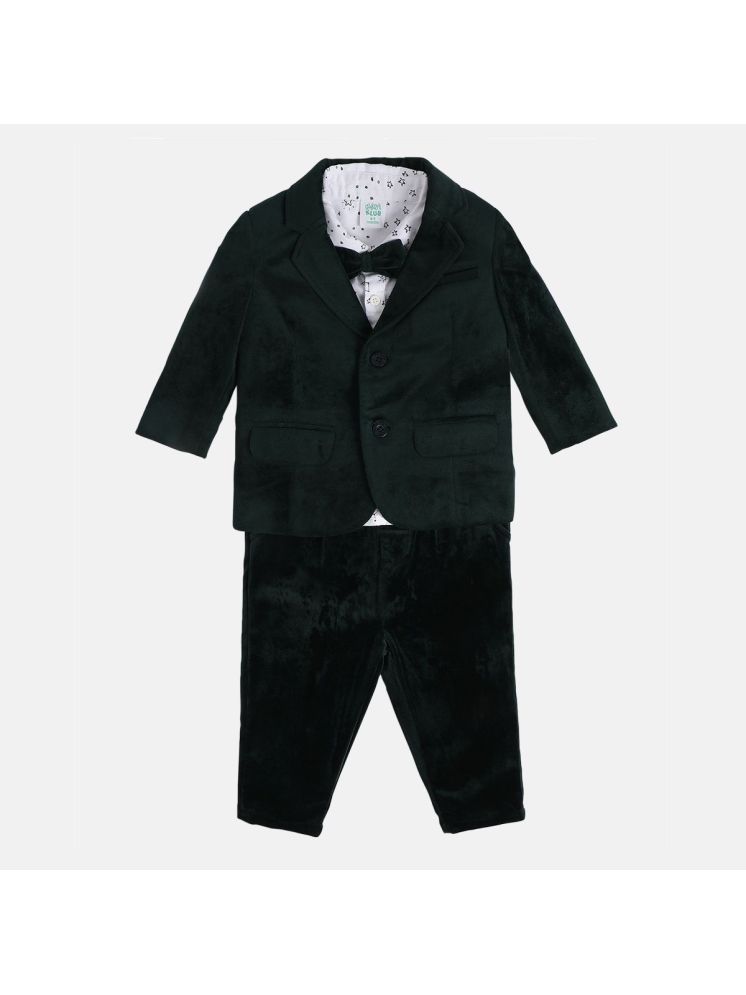     			MINI KLUB Green Cotton Baby Boy Top & Trouser ( Pack of 1 )