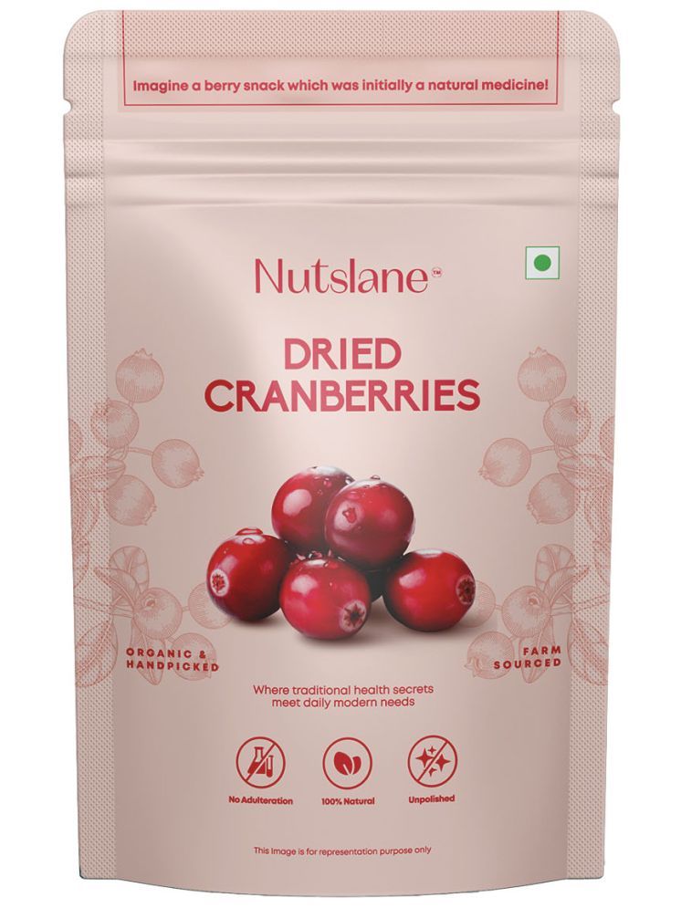     			Nutslane Premium Californian Dried Sliced Cranberry 100% Organic Natural Real Dried Berries - 100g