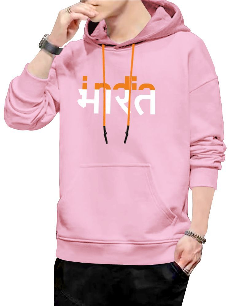     			fashion and youth Cotton Blend Hooded Men's Sweatshirt - Pink ( Pack of 1 )