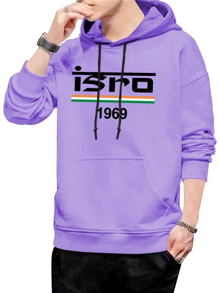     			fashion and youth Cotton Blend Hooded Men's Sweatshirt - Purple ( Pack of 1 )