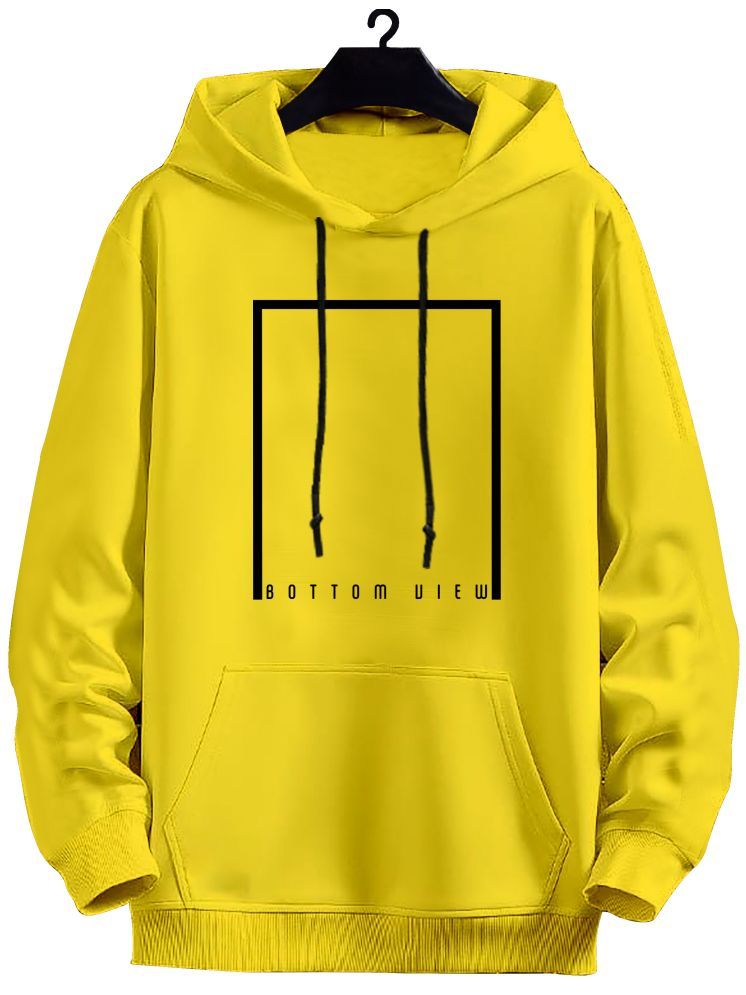     			fashion and youth Cotton Blend Hooded Men's Sweatshirt - Yellow ( Pack of 1 )