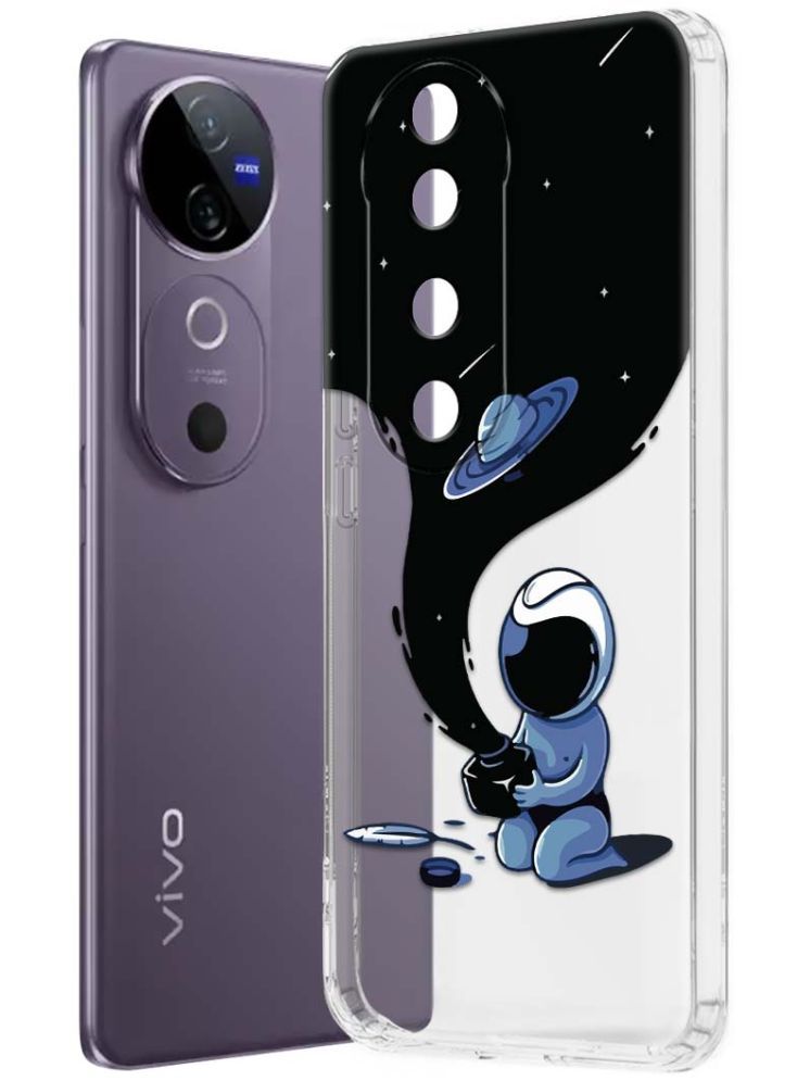     			NBOX Multicolor Printed Back Cover Silicon Compatible For Vivo V40 5G ( Pack of 1 )