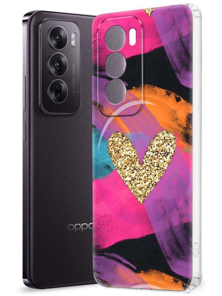     			NBOX Multicolor Printed Back Cover Silicon Compatible For Oppo Reno 12 5G ( Pack of 1 )