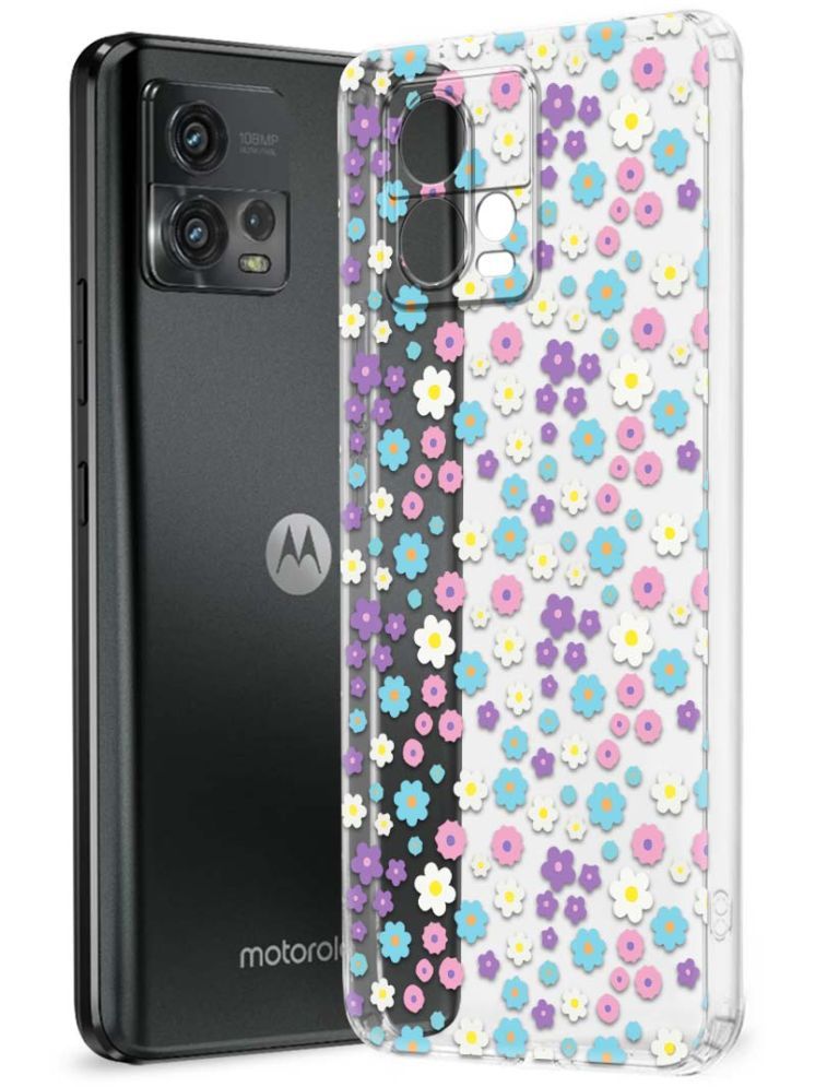     			NBOX Multicolor Printed Back Cover Silicon Compatible For Motorola G72 ( Pack of 1 )