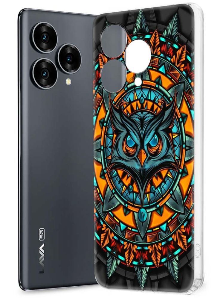     			NBOX Multicolor Printed Back Cover Silicon Compatible For Lava Blaze Curve 5G ( Pack of 1 )